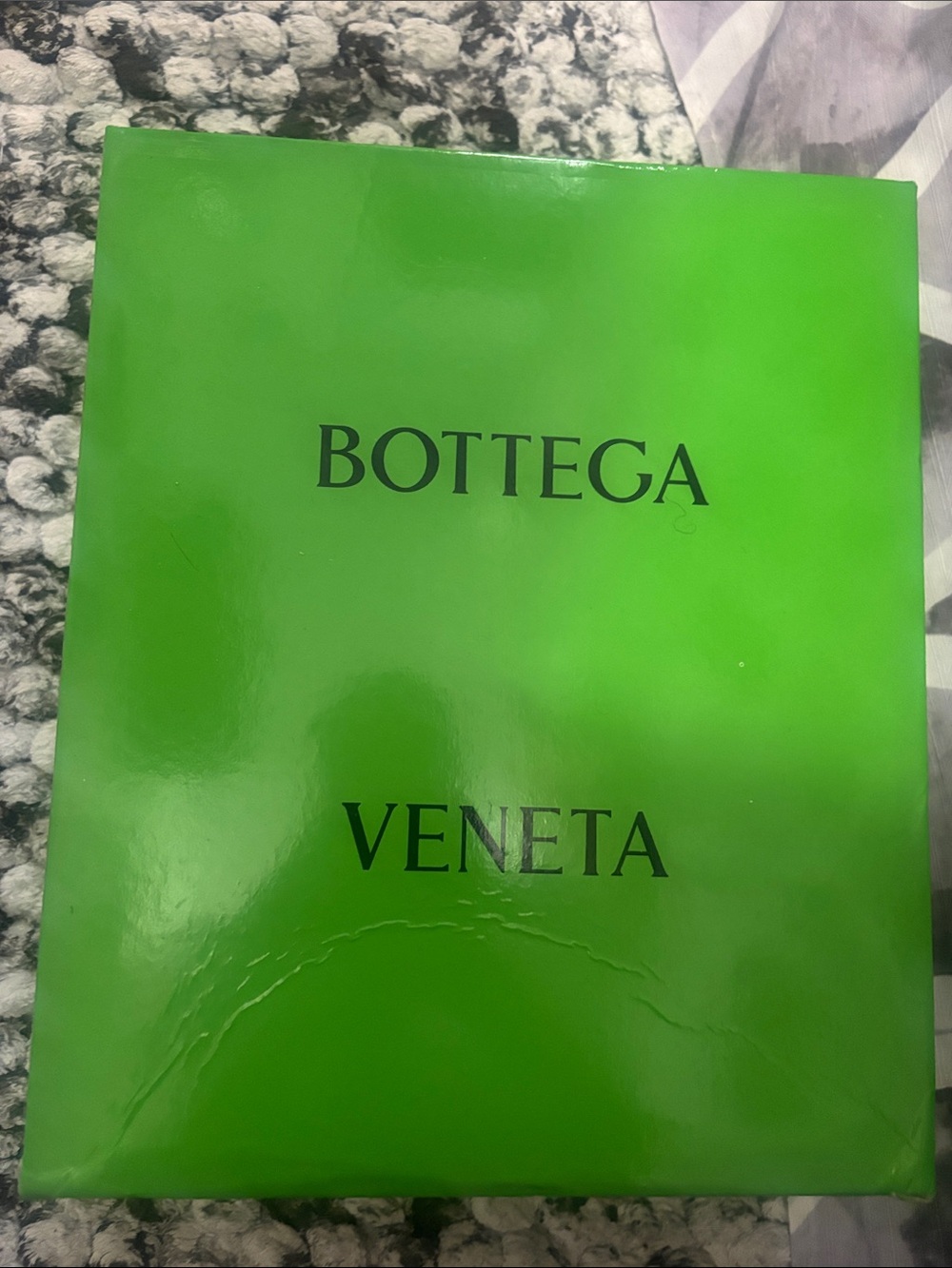 Bottega Veneta Bright Green Logo Box